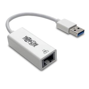 TRIPP LITE USB 3.0 SuperSpeed to Gigabit Ethernet NIC Network Adapter 10/100/1000 Mbps White