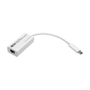 TRIPP LITE USB 3.1 Gen 1 Type-C to Gigabit Ethernet NIC Network Adapter 10/100/1000 Mbps White