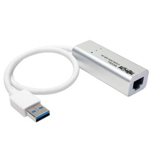 TRIPP LITE USB 3.0 SuperSpeed to Gigabit Ethernet NIC Network Adapter 10/100/1000 Plug and Play Aluminum