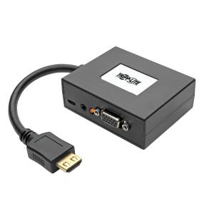 TRIPP LITE HDMI to VGA + Audio Adapter / Splitter 2-Port 1920 x 1440 (1080p), TAA