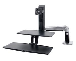 Workfit-a With Suspended Keyboard Sit-stand Workstation Hd Heavy Duty For Larger Monitors