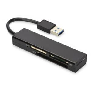 USB 3.0 Multi Card Reader Incl power supply Black/ matt