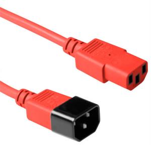 Power Connection Cable 230v C13 To C14 Red 1.80m (ak5106)