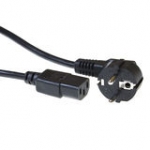 230v Connection Cable Schuko Male Angled - C13 Black 1.5m