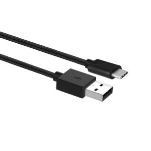 USB-A Charging and Sync Cable USB-C Male Nylon 1m